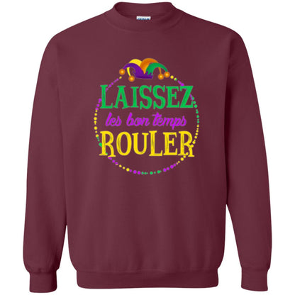 Mardi Gras T-shirt Laissez Les Bon Temps Rouler Maroon