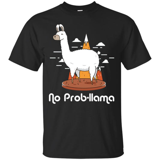 No Prob-llama Llama Shirt Black
