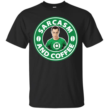 Sarcasm And Coffee T-shirt Black