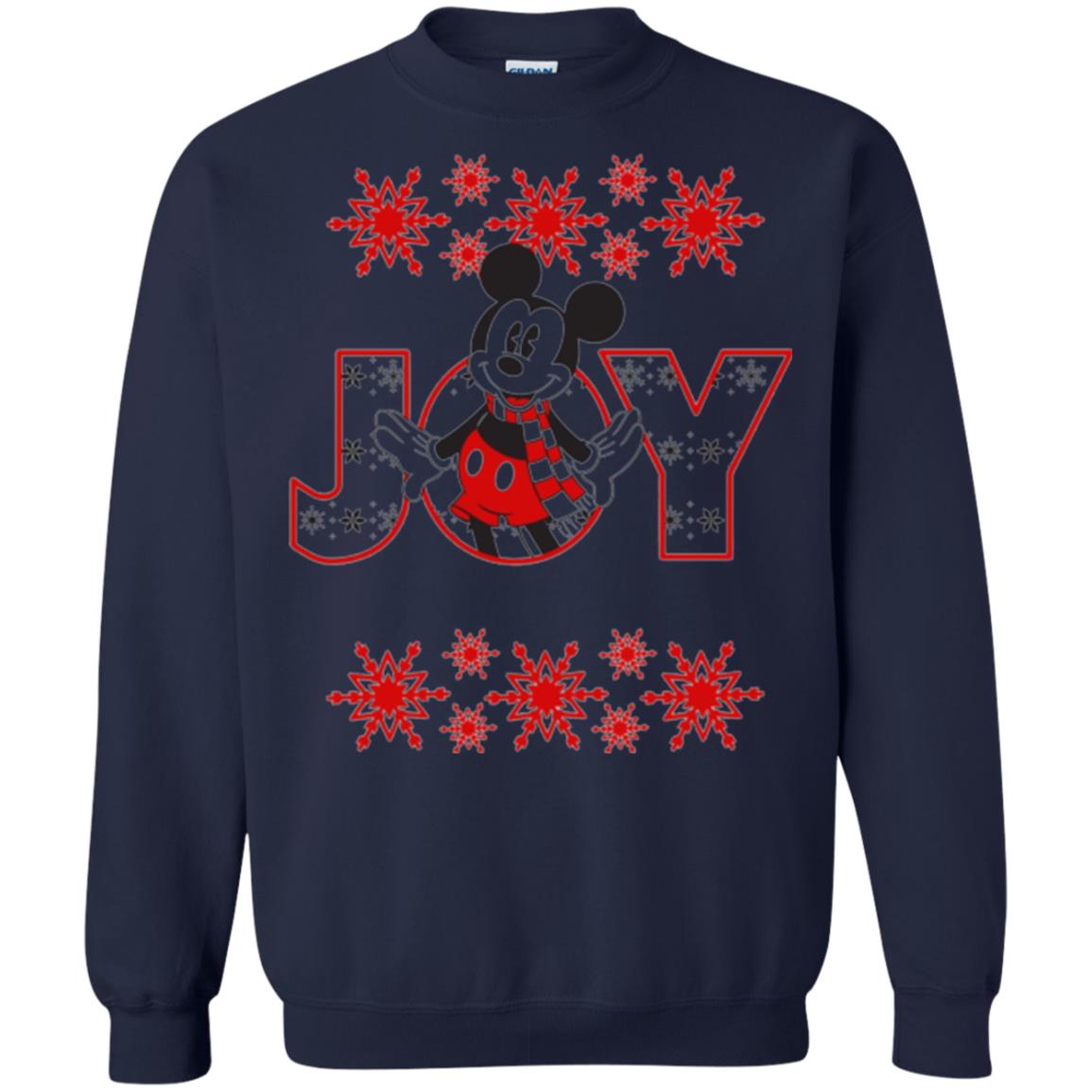 Christmas T-shirt Disney Mickey Mouse Joy Navy