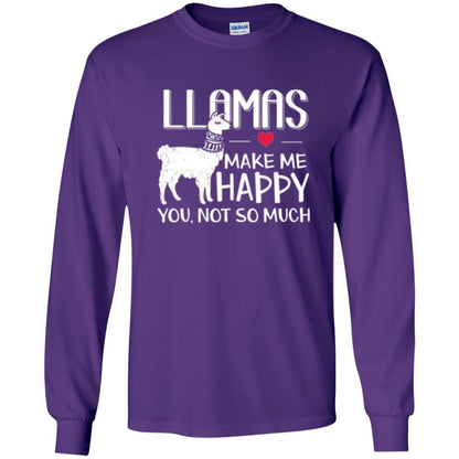 Llamas Make Me Happy You Not So Much T-shirt