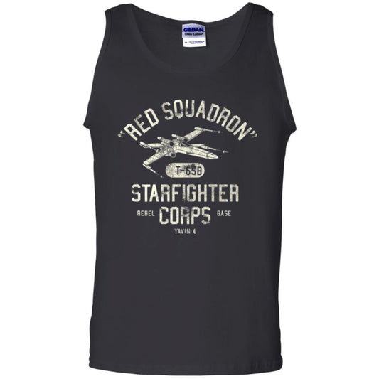 Movie T-shirt Red Squadron Starfighter Rebel Corps Base Black