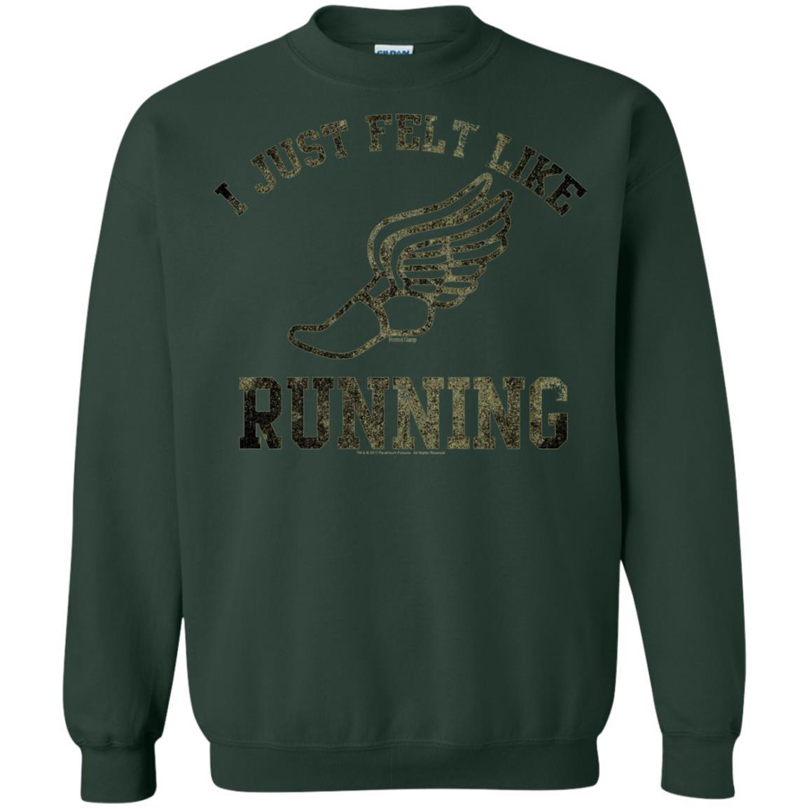 Movie T-Shirt I Just Felt Like Running Forest Green