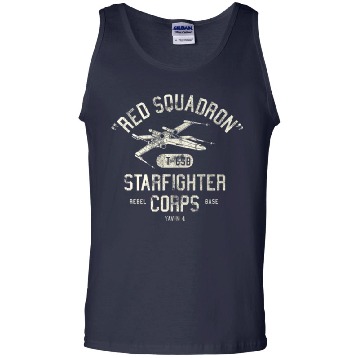 Movie T-shirt Red Squadron Starfighter Rebel Corps Base Navy