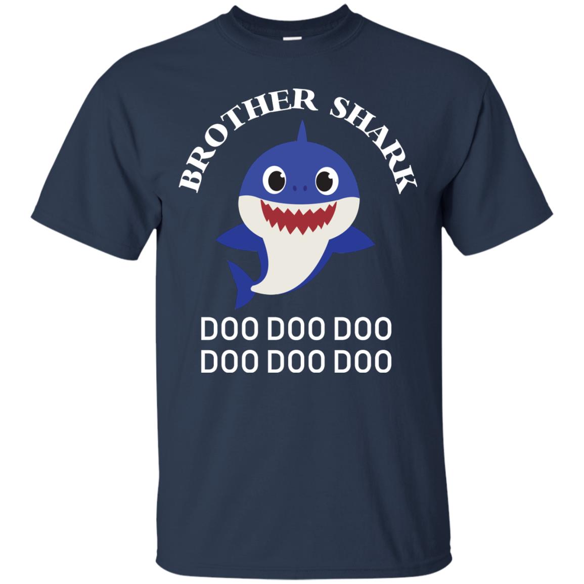 Brother Shark Family Shark Shirt Navy