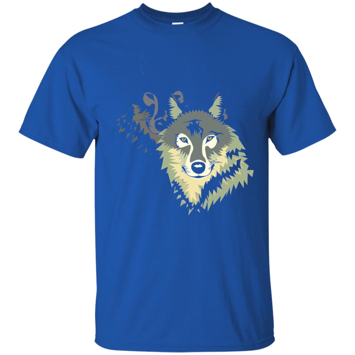 Wolf Pack Dog Painted Animal Lovers T-shirt Royal