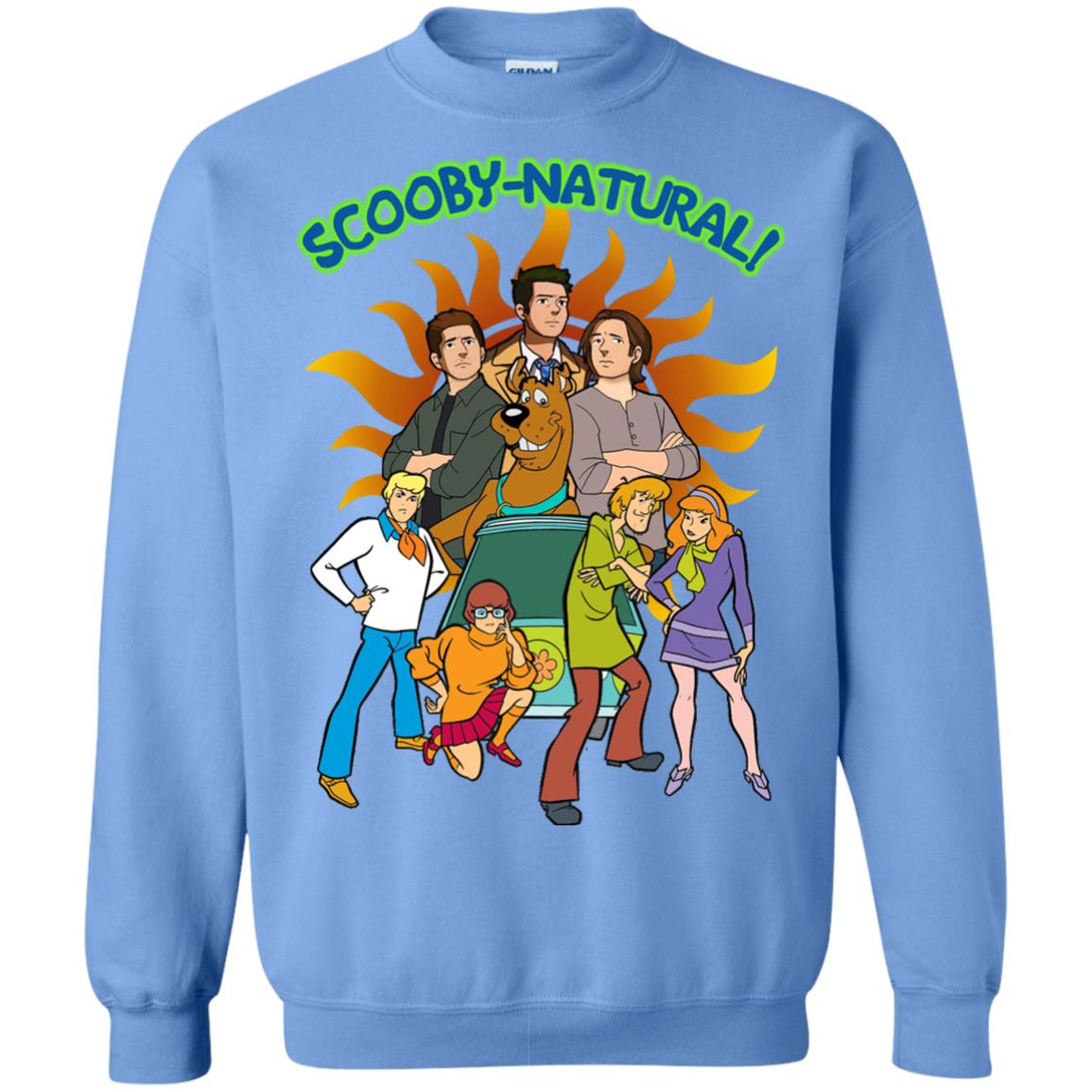 Scooby Natural Mystery Team Cartoon Shirt Carolina Blue