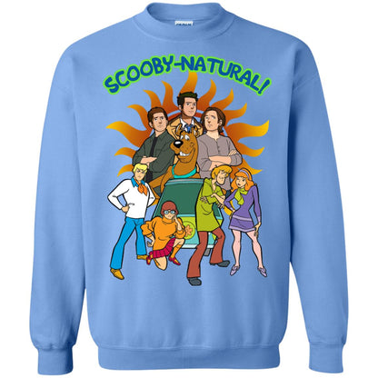 Scooby Natural Mystery Team Cartoon Shirt Carolina Blue