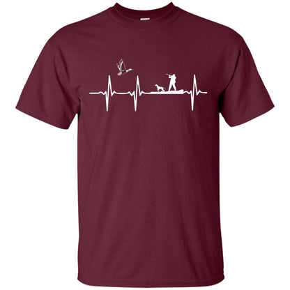 Hunter T-shirt Duck Hunting Waterfowl Maroon