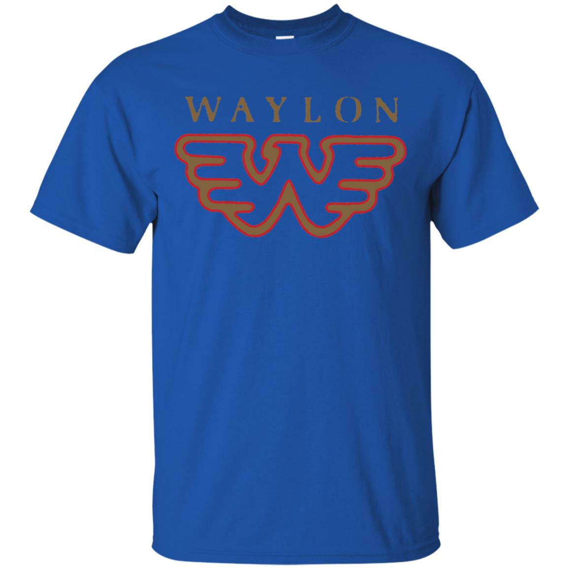 Waylon Jennings Flying W Logo Shirt Royal