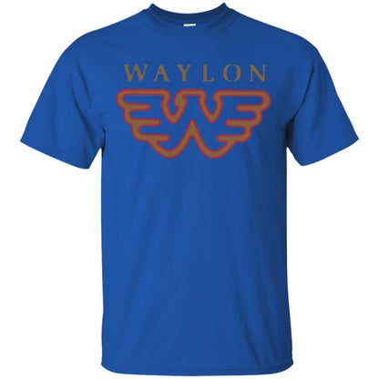 Waylon Jennings Flying W Logo Shirt Royal