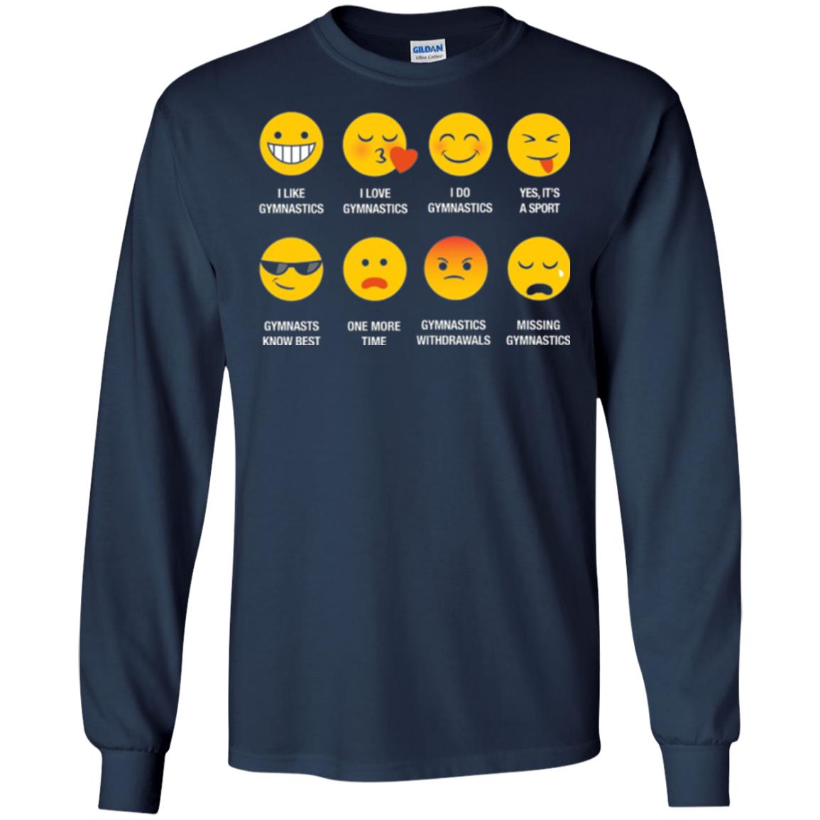 Gymnastic Lovers T-shirt Emoji Navy