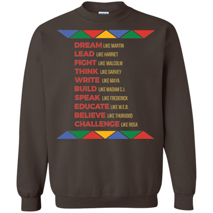 Black History African American Heroes T-shirt Dark Chocolate