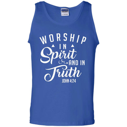 Christian T-shirt Worship In Spirit And In Truth Royal