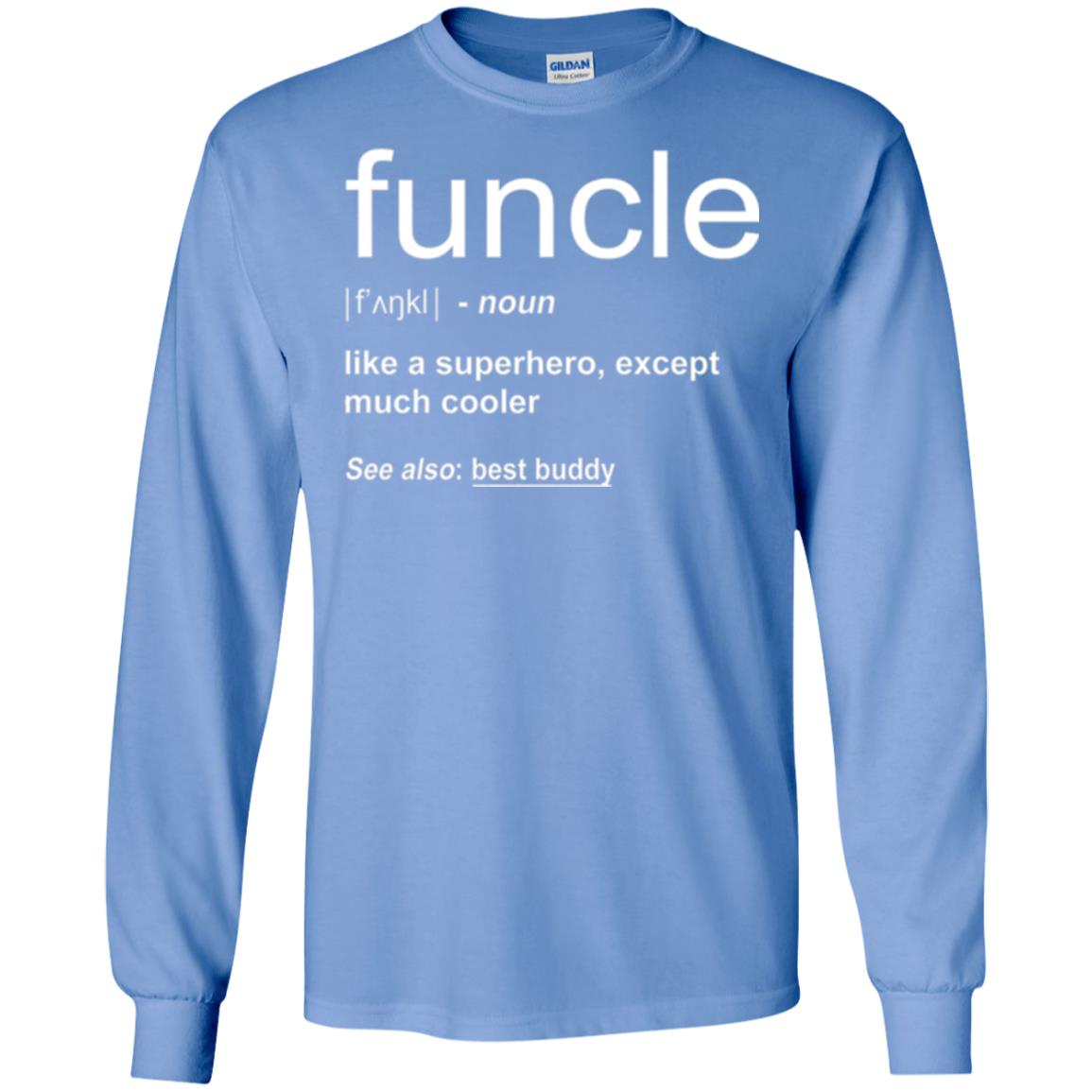 Funny Uncle T-shirt Funcle Carolina Blue
