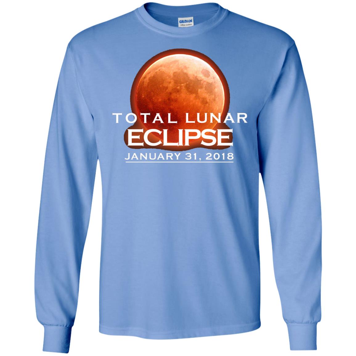 Lunar Eclipse T-shirt January 31, 2018 Graphic T-shirt Carolina Blue