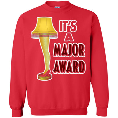 Christmas T-shirt It_s A Major Award Leg Lamp Red