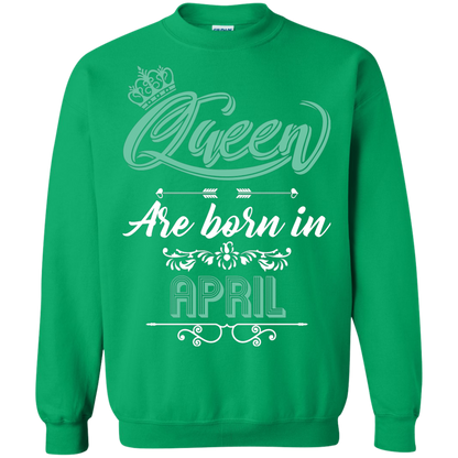 Brithday T-Shirt Queen Are Born In April Irish Green