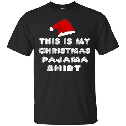 Christmas T-shirt This Is My Christmas Pajama Shirt Black