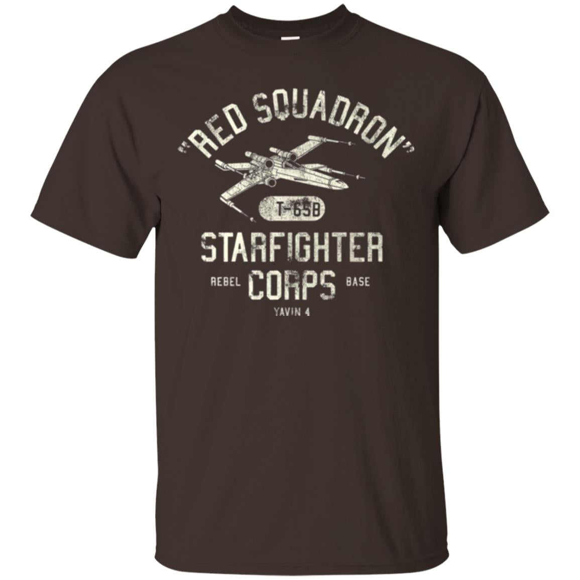 Movie T-shirt Red Squadron Starfighter Rebel Corps Base Dark Chocolate