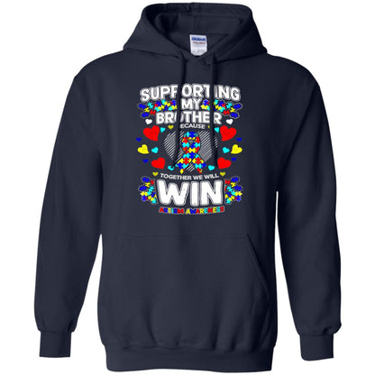 Autism Awareness Shirts For Supporting My Brother Navy