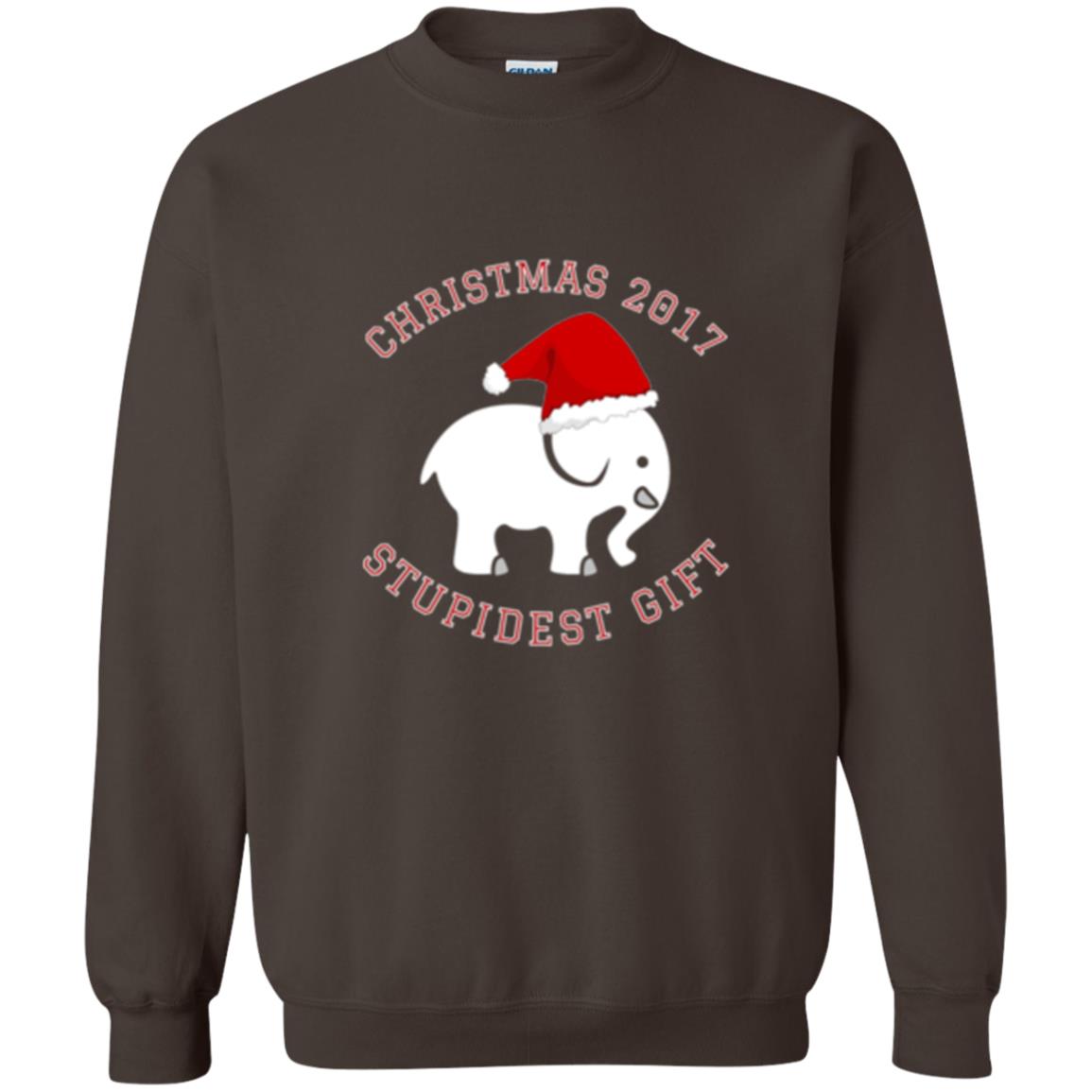 Christmas T-shirt White Elephant Christmas 2017 Stupidest Gift Dark Chocolate