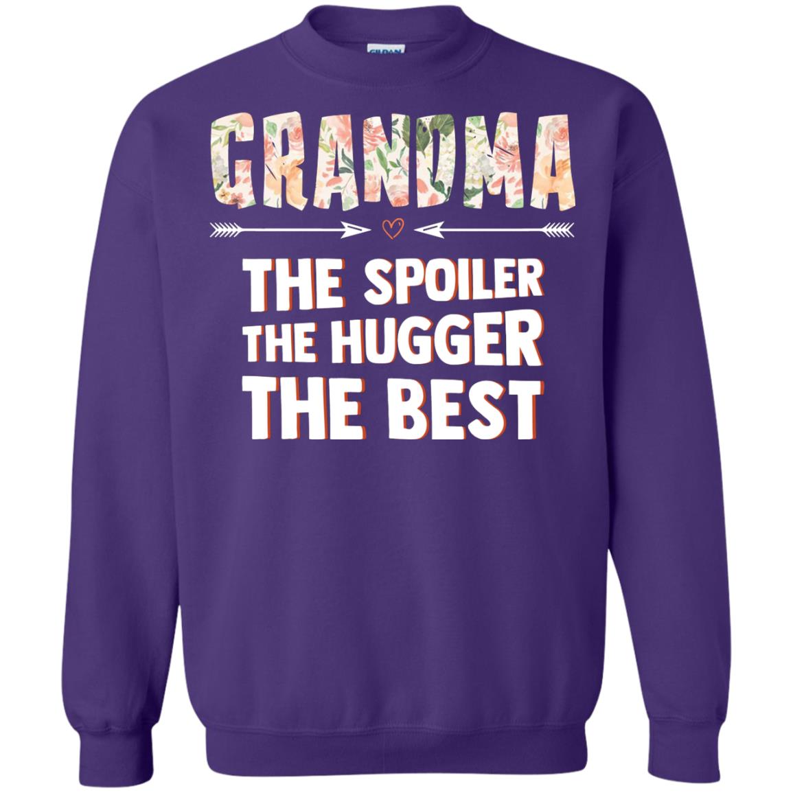 Grandma The Spoiler The Hugger The Best Nana Shirt Purple