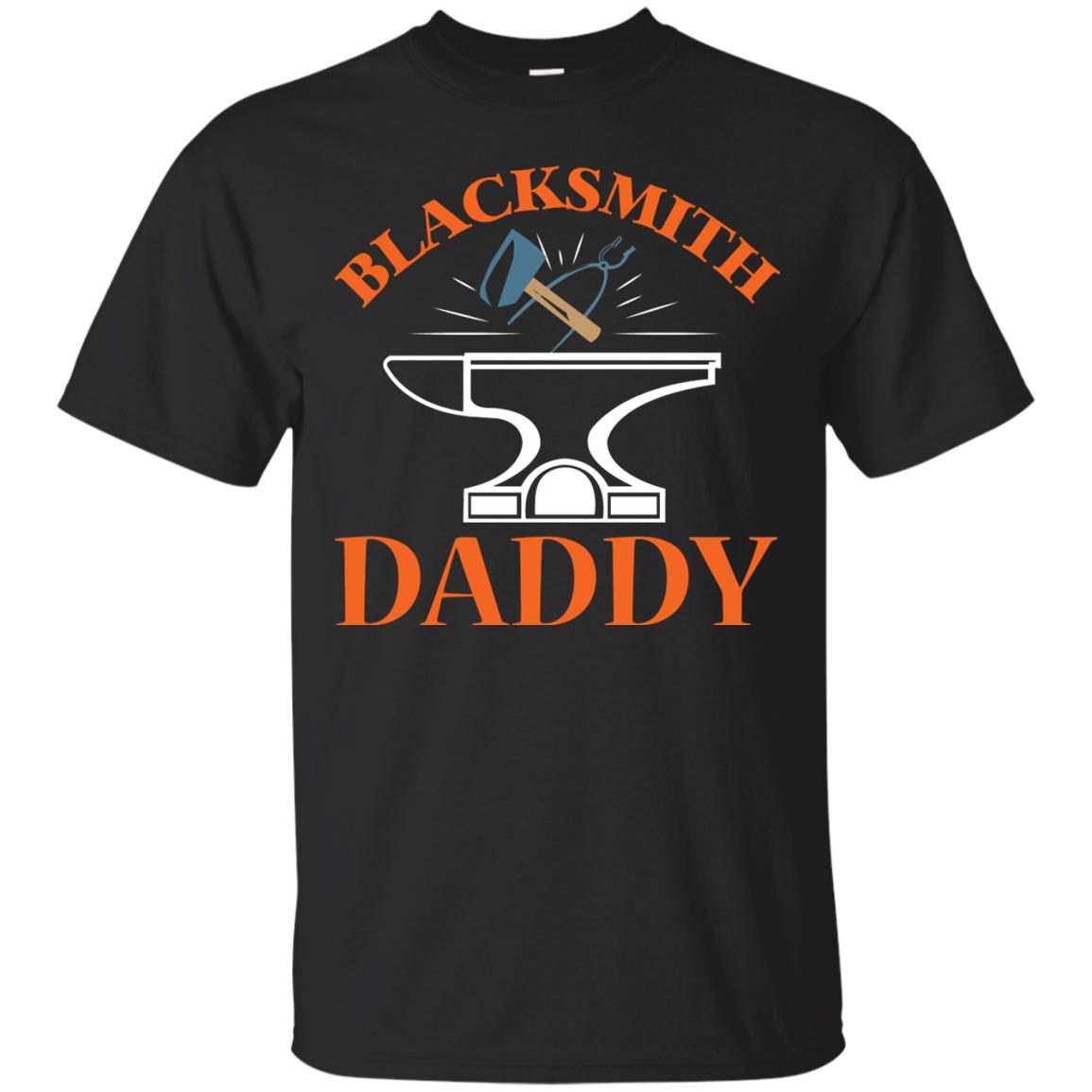 Blacksmith Daddy Happy Father's Day Shirt Black