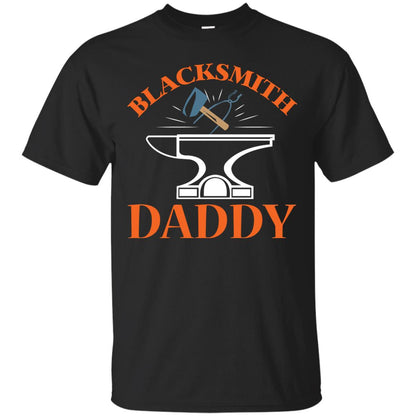 Blacksmith Daddy Happy Father's Day Shirt Black