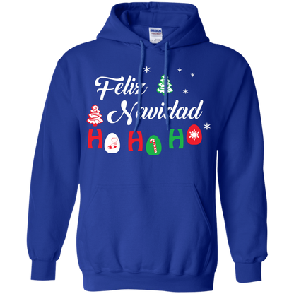 Chirstmas T-Shirt Feliz Navidad Ho Ho Ho Royal