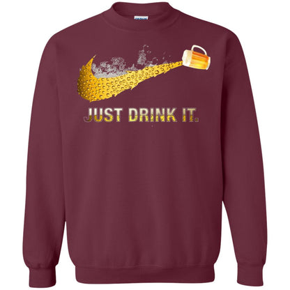 Beer Just Drink It Beer Lover T-shirt Maroon