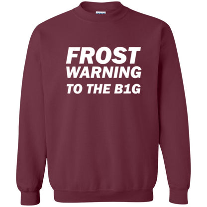 Frost Warning Nebraska T-shirt Maroon