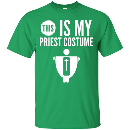 Halloween T-shirt This Is My Priest Irish Green