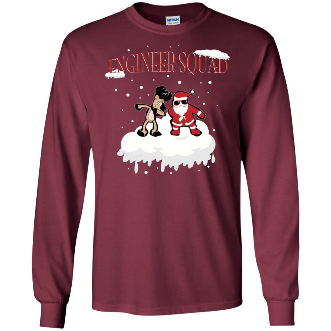 Engineer Squad Engineering X-mas Gift Shirt Maroon