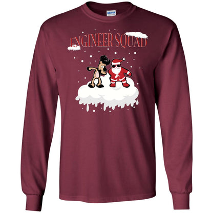 Engineer Squad Engineering X-mas Gift Shirt Maroon