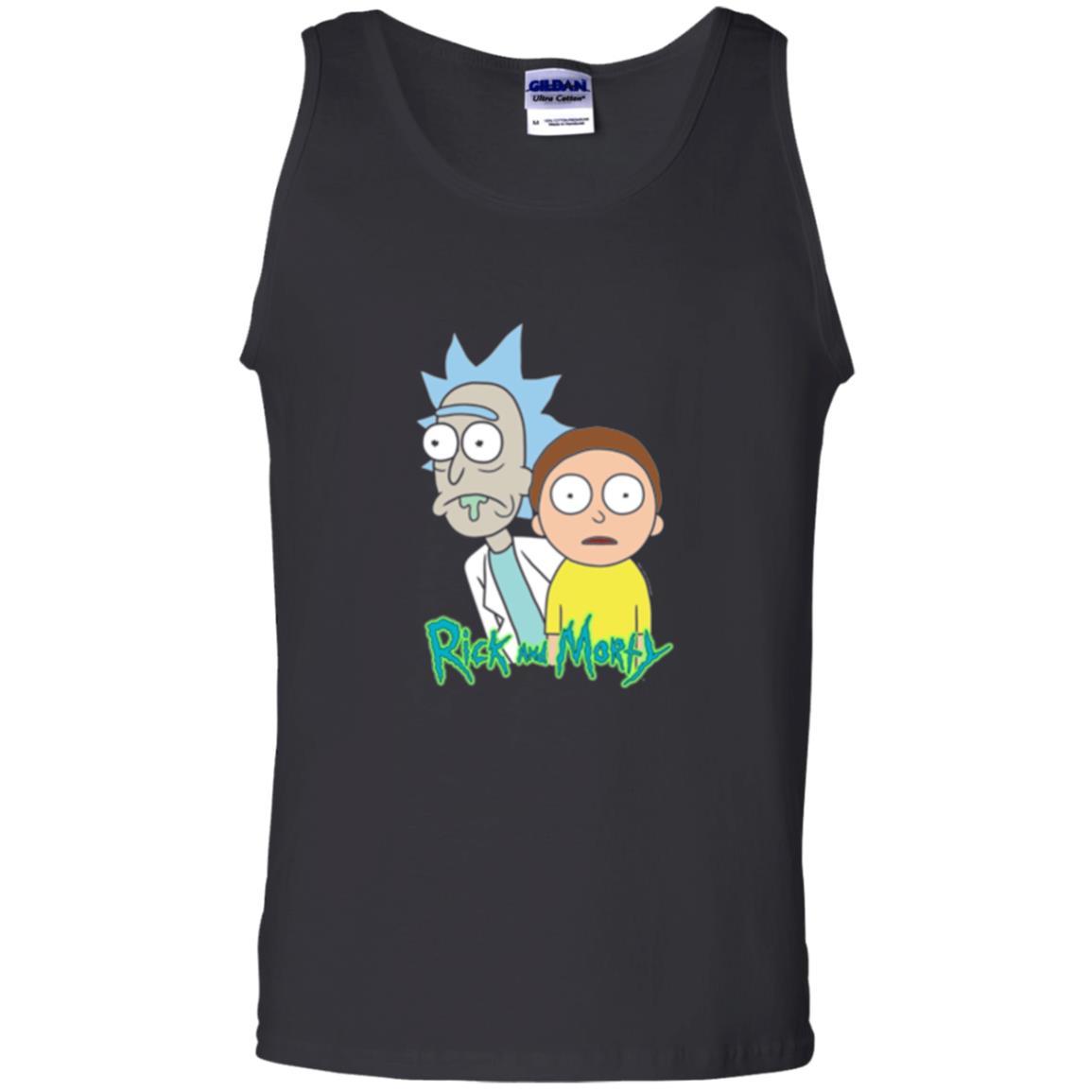 Film T-shirt Rick And Morty Stunned Black
