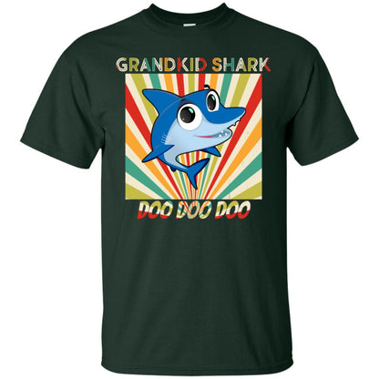 Grandkids Shark Doo Doo Doo Family Shark Gift Shirt Forest