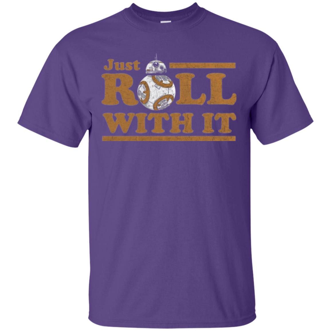 Movie T-shirt Just Roll With You Purple