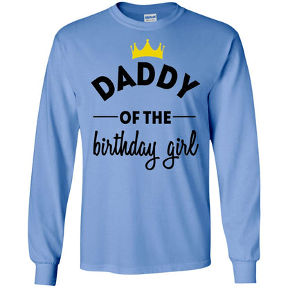 Daddy Of The Birthday Girl Party T-shirt Carolina Blue