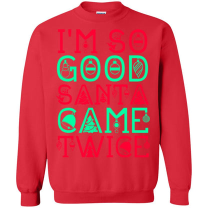 Christmas T-shirt I'm So Good Santa Cam Twice Red