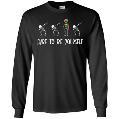 Dare To Be Yourself Autism Awareness T-shirt Black