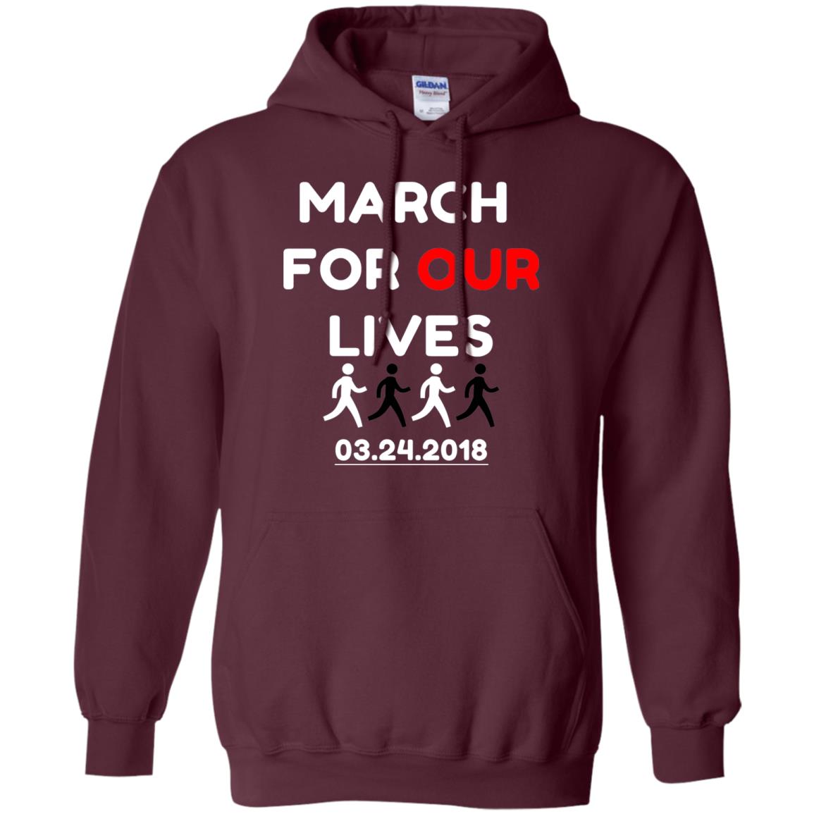 March For Our Lives Gun Control T-shirt Maroon