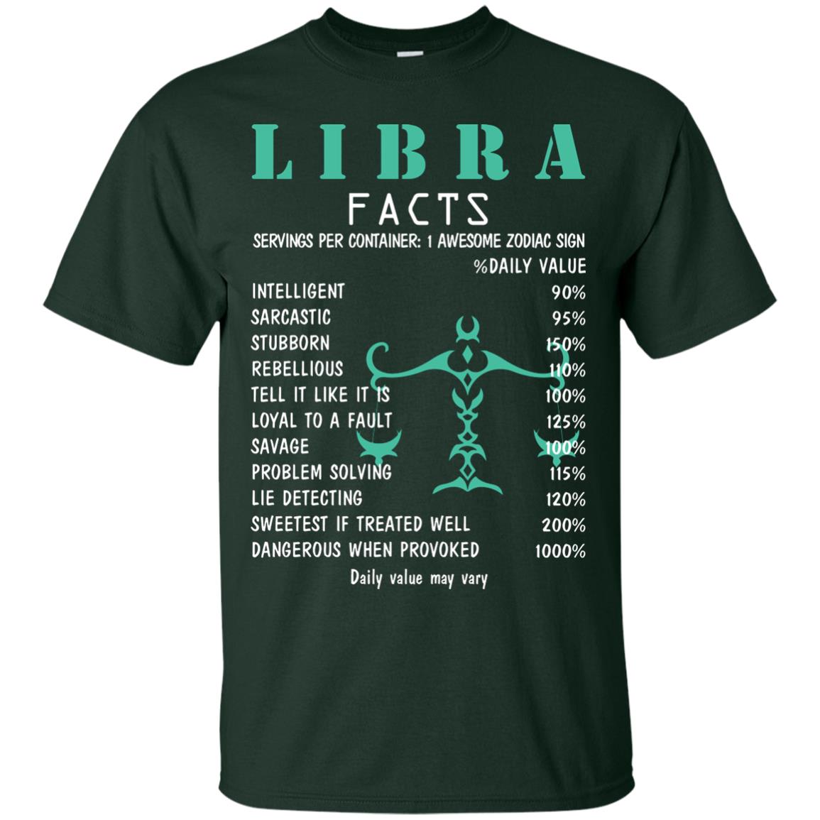 Libra Facts 1 Awesome Zodiac Sign Gift Shirt For Libra Horoscop Forest