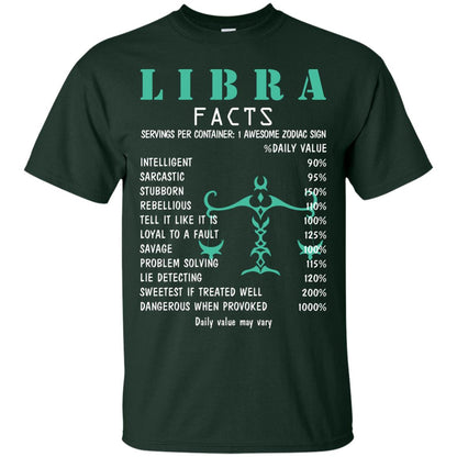 Libra Facts 1 Awesome Zodiac Sign Gift Shirt For Libra Horoscop Forest