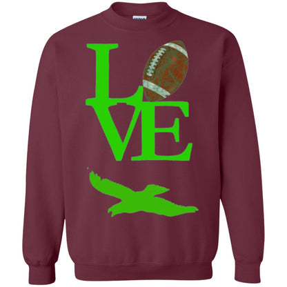 Football Lover T-shirt Love Football Flying Bird T-shirt Maroon