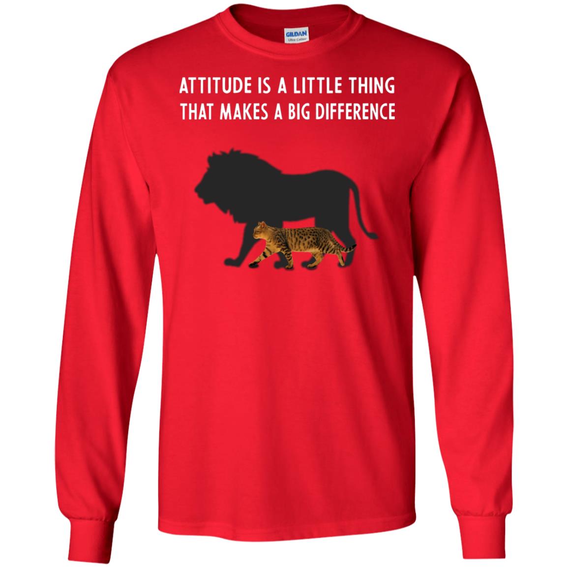 Attitude Is Little Thing That Make A Big Difference Best Quote Shirt Red