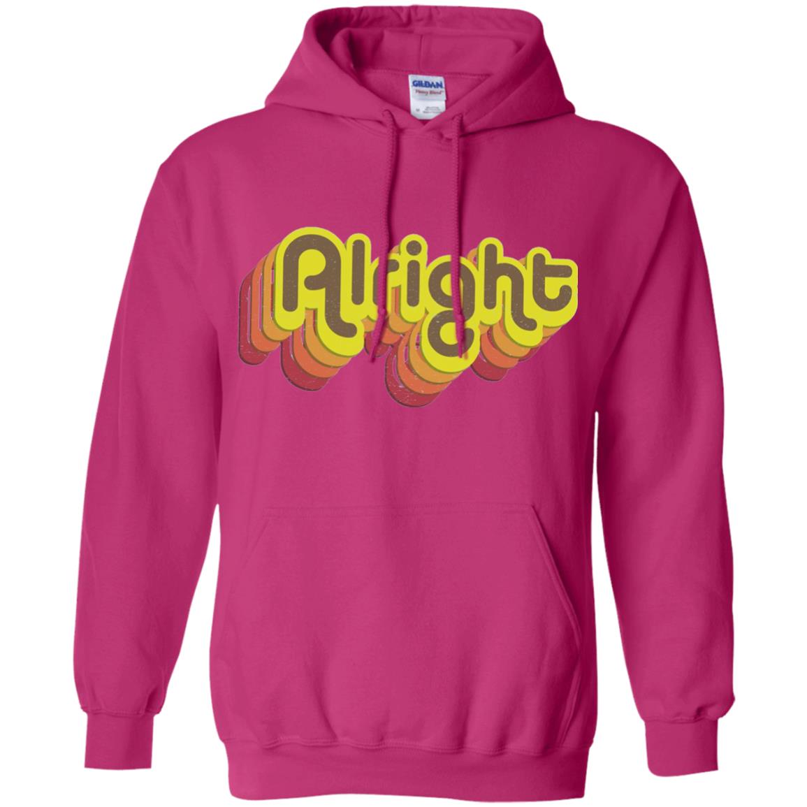 Alright Alright Shirt Funny Retro 70s Heliconia