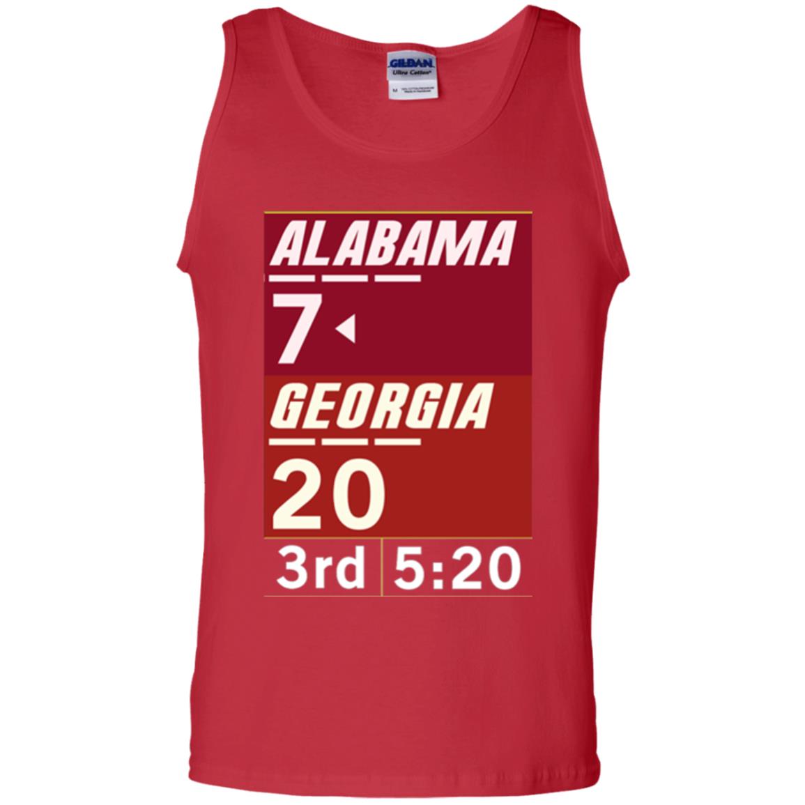 Football Lover T-shirt Alabama 26-23 Comeback Win 2-sided Red