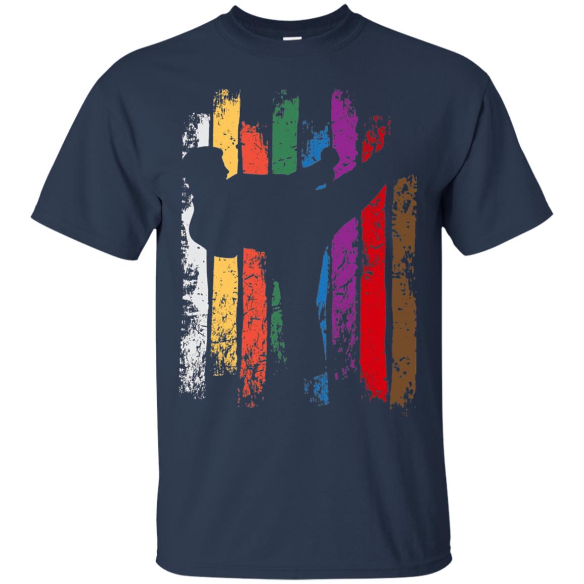 Karate Belt Colors Silhouette T-shirt Navy
