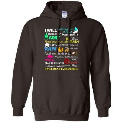 I Will Read Books On A Boat Bookworm T-shirt Dark Chocolate